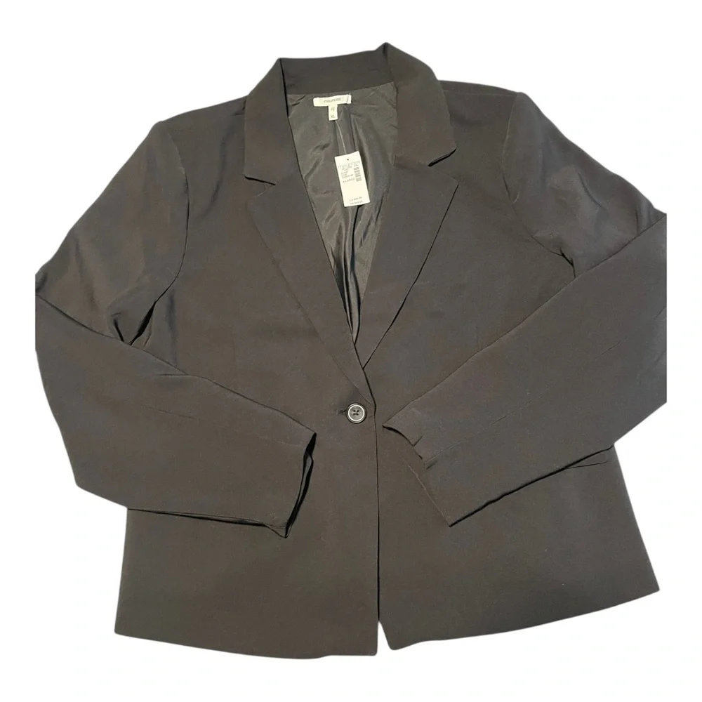 Maurices New w Tags Black Single Button Blazer Jacket Women's Size XL Career